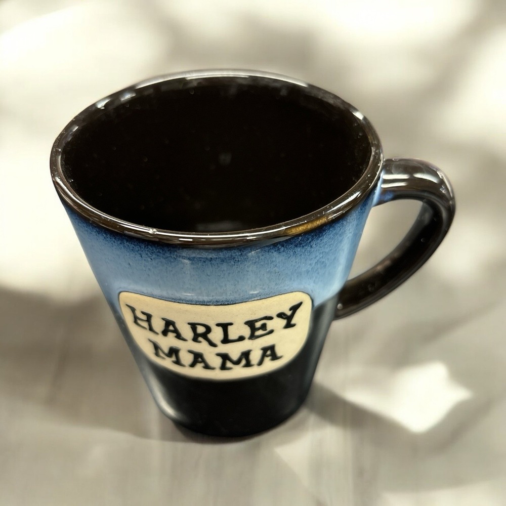 HARLEY MAMA Coffee / Tea Mug Harley Davidson Stoneware Biker‎ Motorcycle Mom NEW